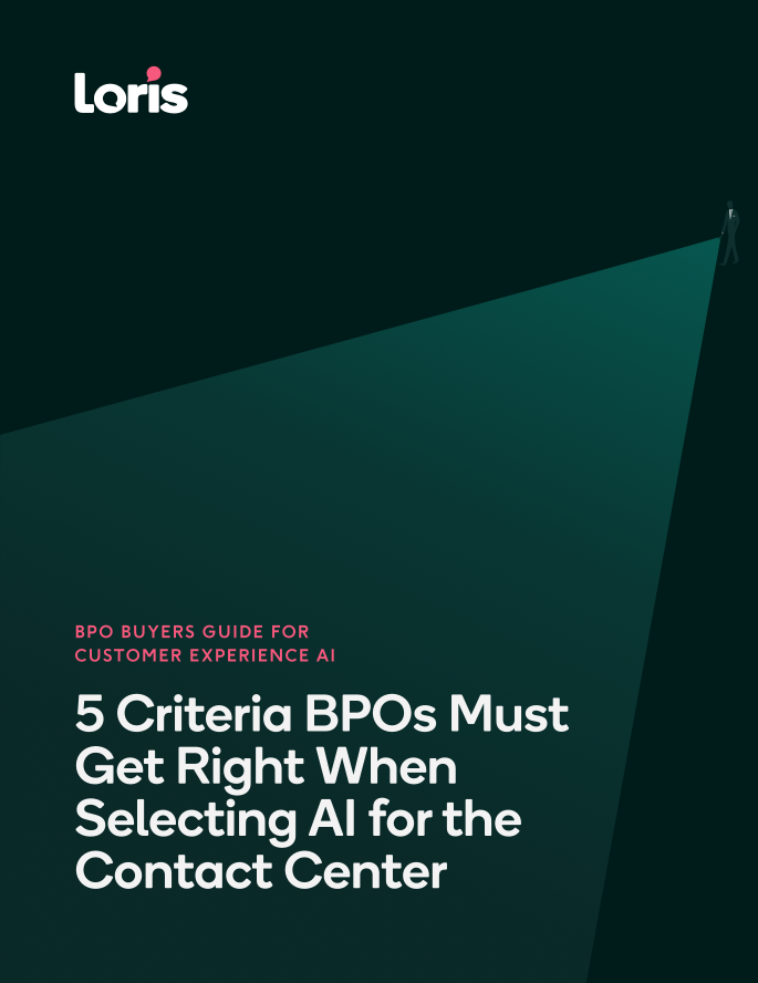 Coverpage for BPO buyers guide for customer experience AI